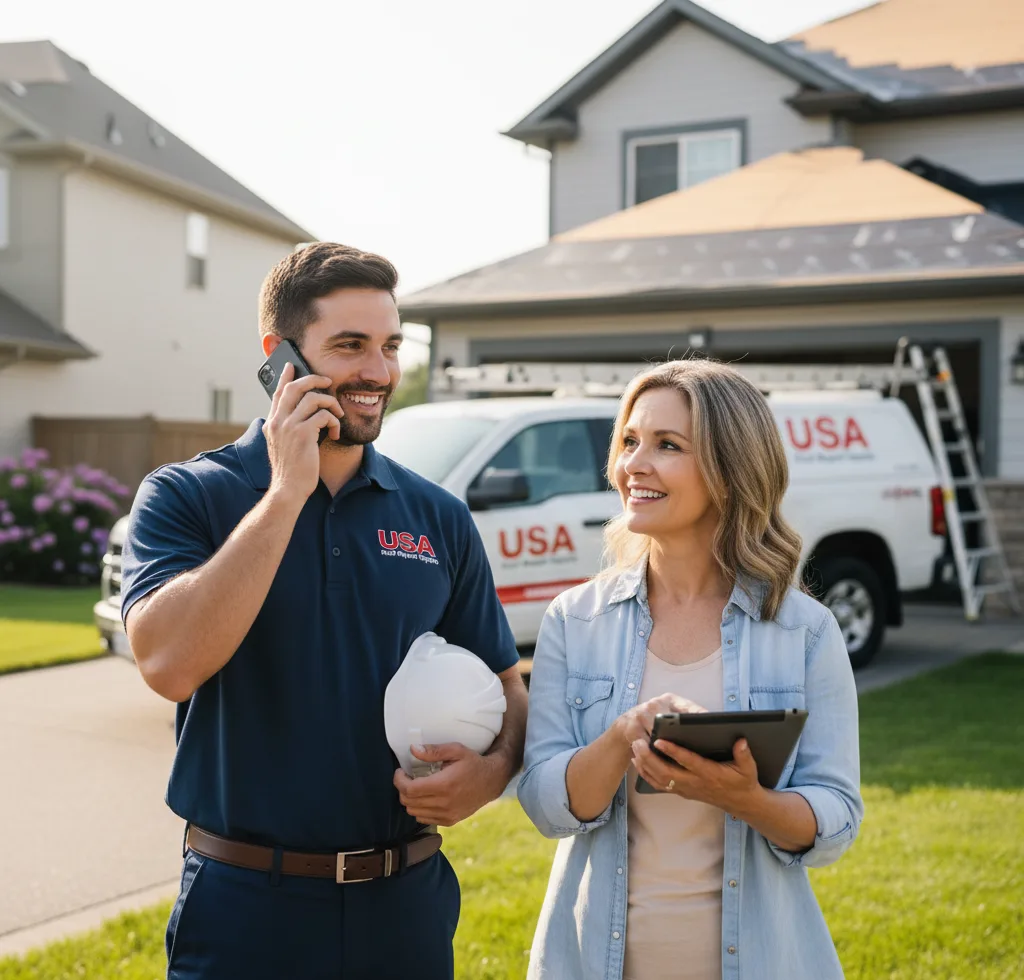 USA Roof Repair Experts customer support in Hilmar